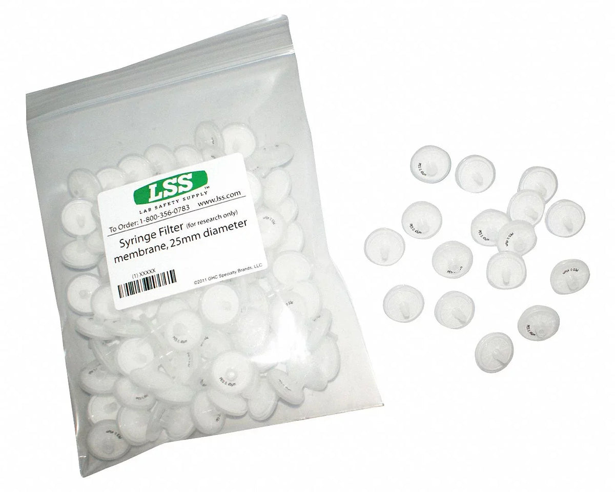 Labexact Syringe Filter,13 mm Dia,10 mL,PK100 12K962