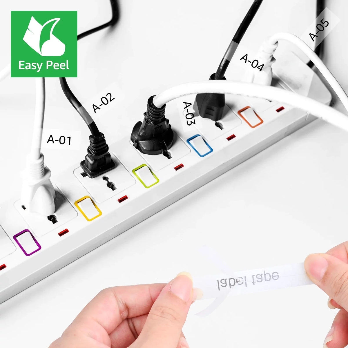 GREENCYCLE 5PK Matching for Brother P-touch 12mm x 8m Black on Clear TZ TZe TZe-FX131 TZ-FX131 TZe-131 TZ-131 Flexible ID Cable Wire Label Tape