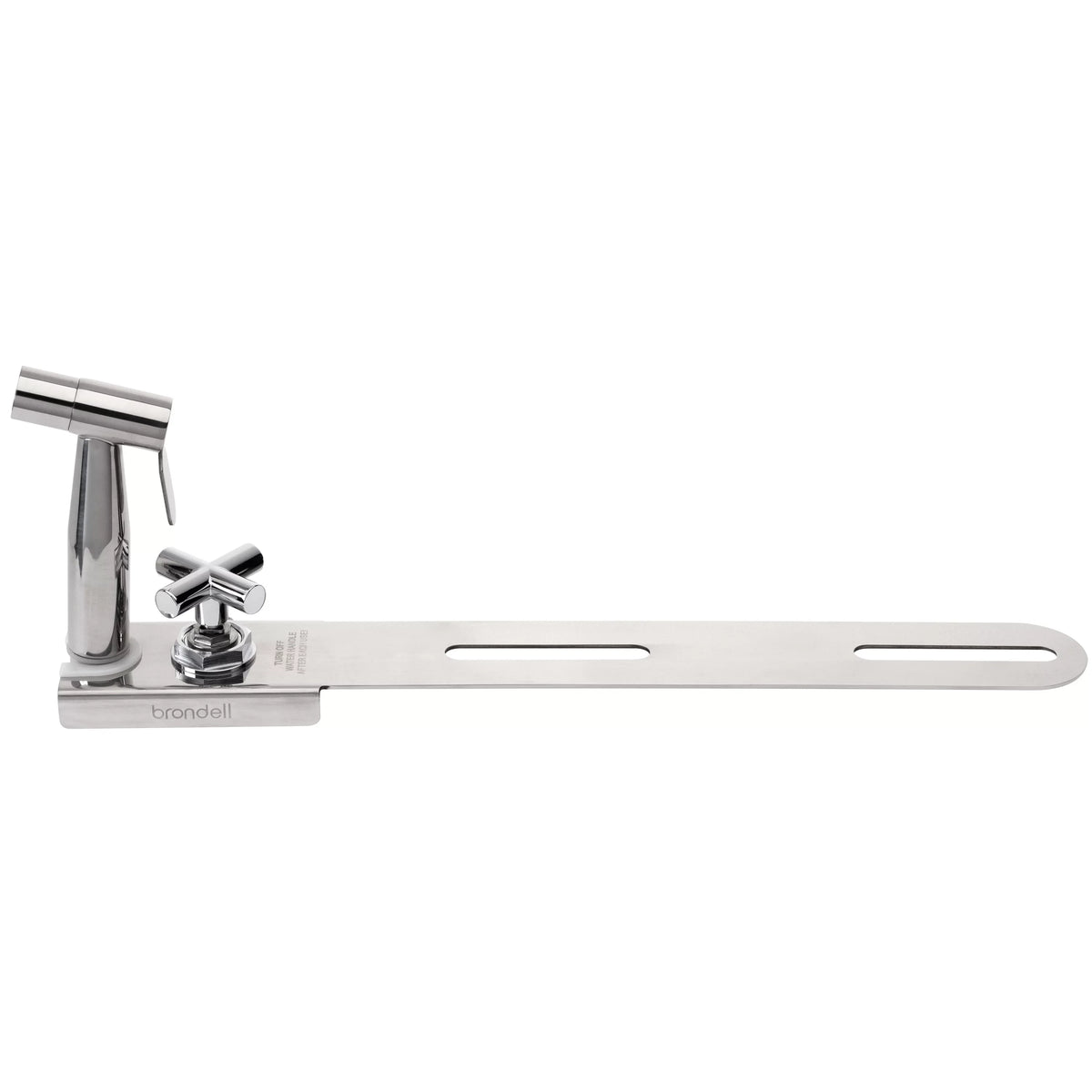 Brondell CleanSpa Luxury Hand-Held Bidet Sprayer and Holster with Integrated Shut off, Stainless Steel