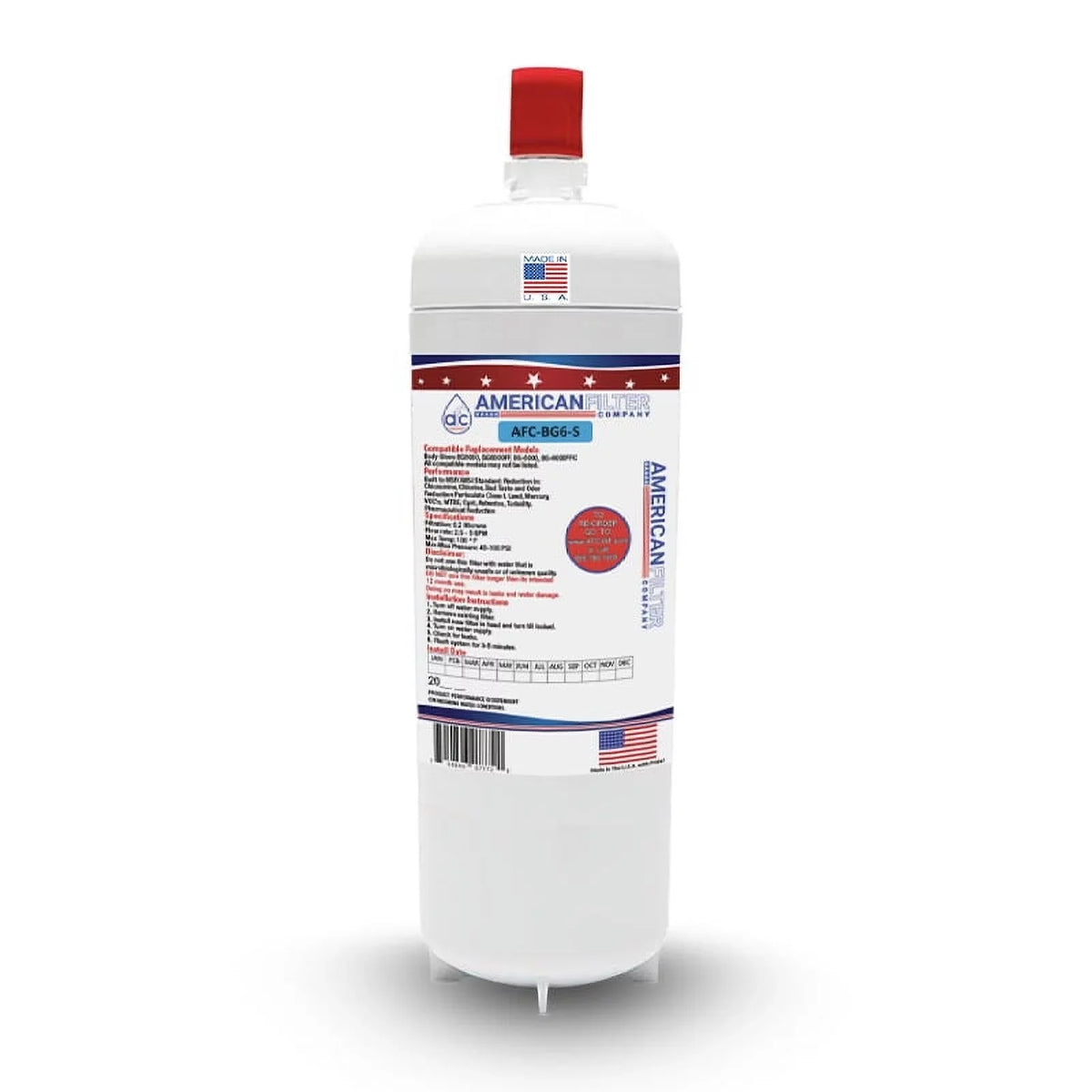 AFC Brand , Water Filter , Model # AFC-APH3-2 , Fitting with 3M® 3MDW301 - 1 Filters - Made in U.S.A.