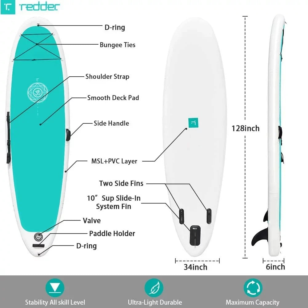 Zen Inflatable Stand Up Paddle Boards with Premium SUP Paddle Board Accessories, Wide Stable Design, Non-Slip Comfort Deck