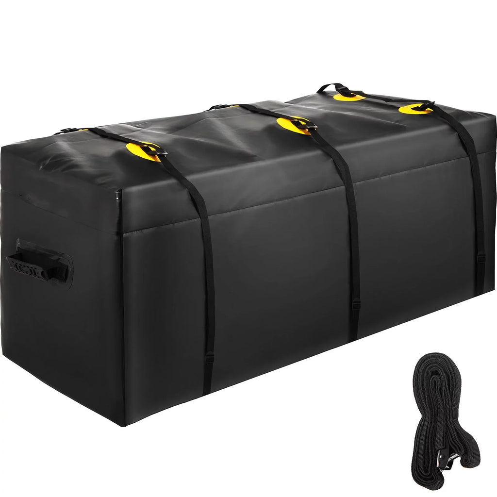 BENTISM Hitch Cargo Carrier Bag, Waterproof 840D PVC, 60"x24"x26" (22 Cubic Feet), Heavy Duty Cargo Bag for Hitch Carrier with Reinforced Straps, Fits Car Truck SUV Vans Hitch Basket