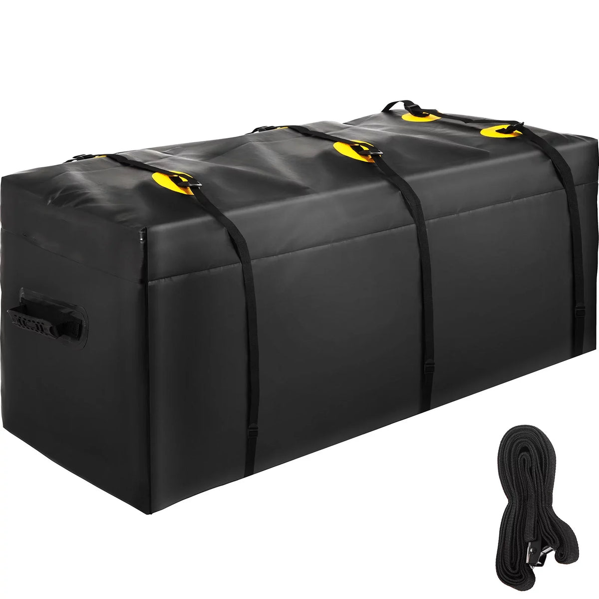 BENTISM Hitch Cargo Carrier Bag, Waterproof 840D PVC, 60"x24"x26" (22 Cubic Feet), Heavy Duty Cargo Bag for Hitch Carrier with Reinforced Straps, Fits Car Truck SUV Vans Hitch Basket