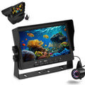 7 inch Ice Fishing Camera Underwater with Bracket Ice Fishing Fish Finder for Lake Vessel Kayak Ice Fishing