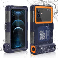 UrbanX Professional [15m/50ft] Swimming Diving Surfing Snorkeling Photo Video Waterproof Protective Case Underwater Housing for Xiaomi Mi 8 Pro And all Phones Up to 6.9 Inch LCD with Lanyard