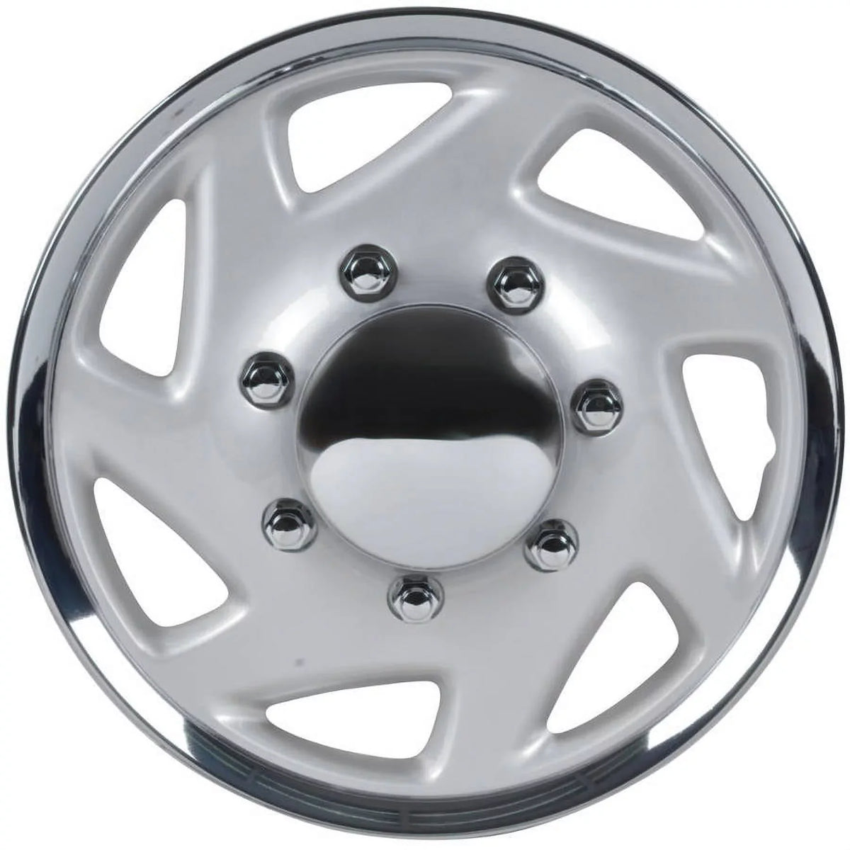 BDK Ford E-Series Style Hubcaps Wheel Protection 16" Chrome Replica Protection 4 Pieces