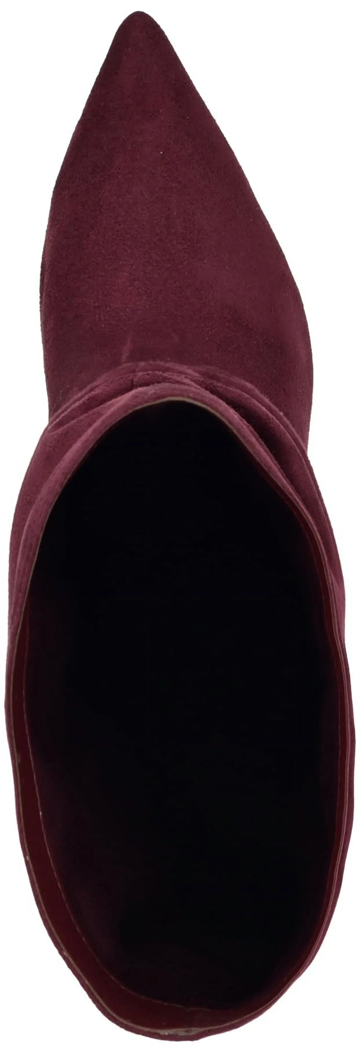 Nine West Women's Mycki Mid Calf Heeled Stiletto Boot 9, Wine 600
