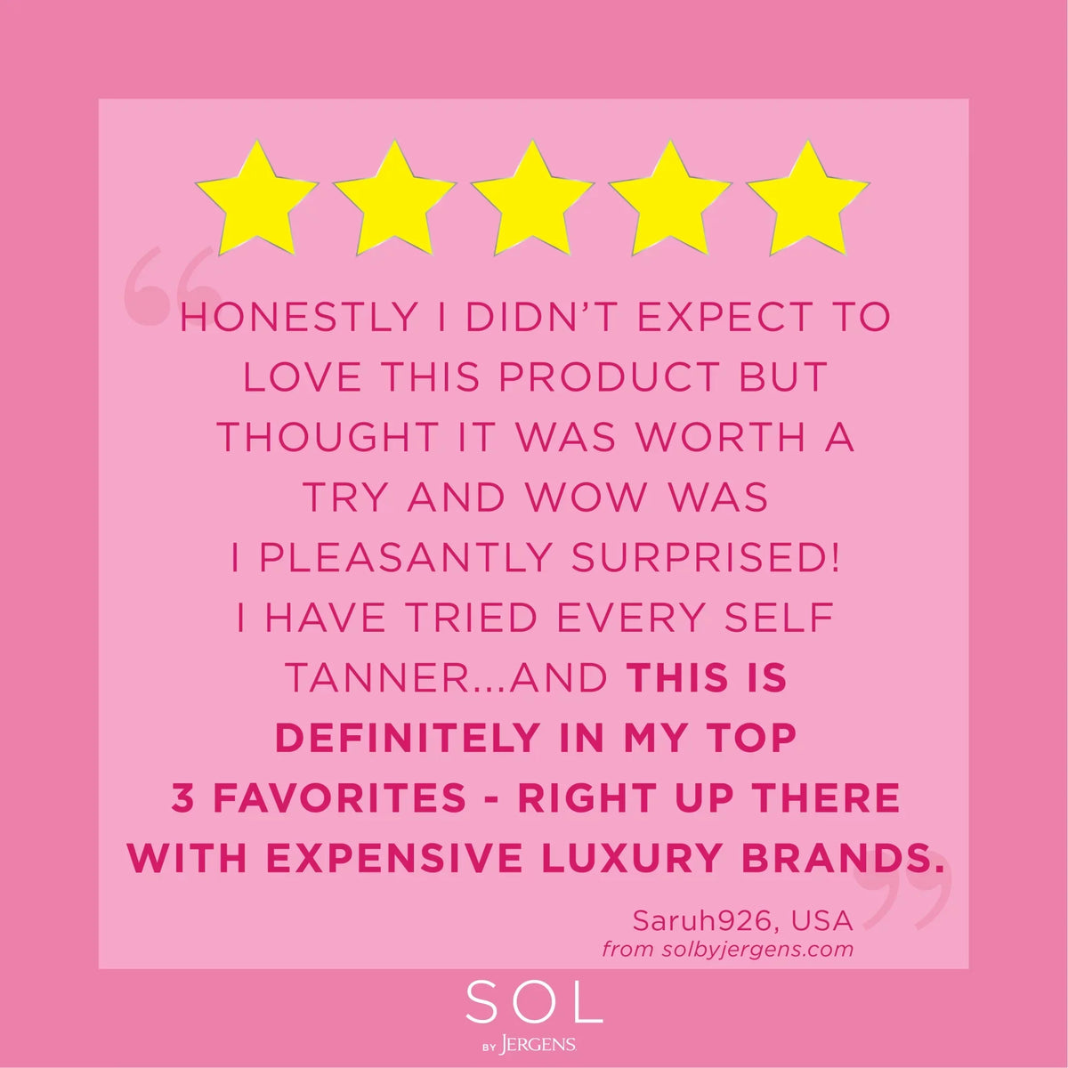 SOL by Jergens Self Tanner Body Bronzer, Sunless Tanner For All Unique Skin Tones, 3.4 fl oz