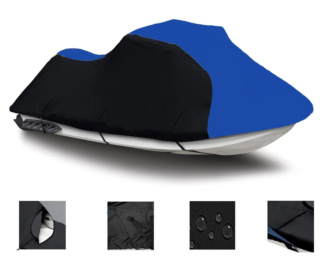 BLACK / BLUE HEAVY-DUTY, 600 DENIER Jet Ski Coating Jetski PWC Protection Fitting for Sea Doo Sea-Doo GTR 230 2017 2018 2019