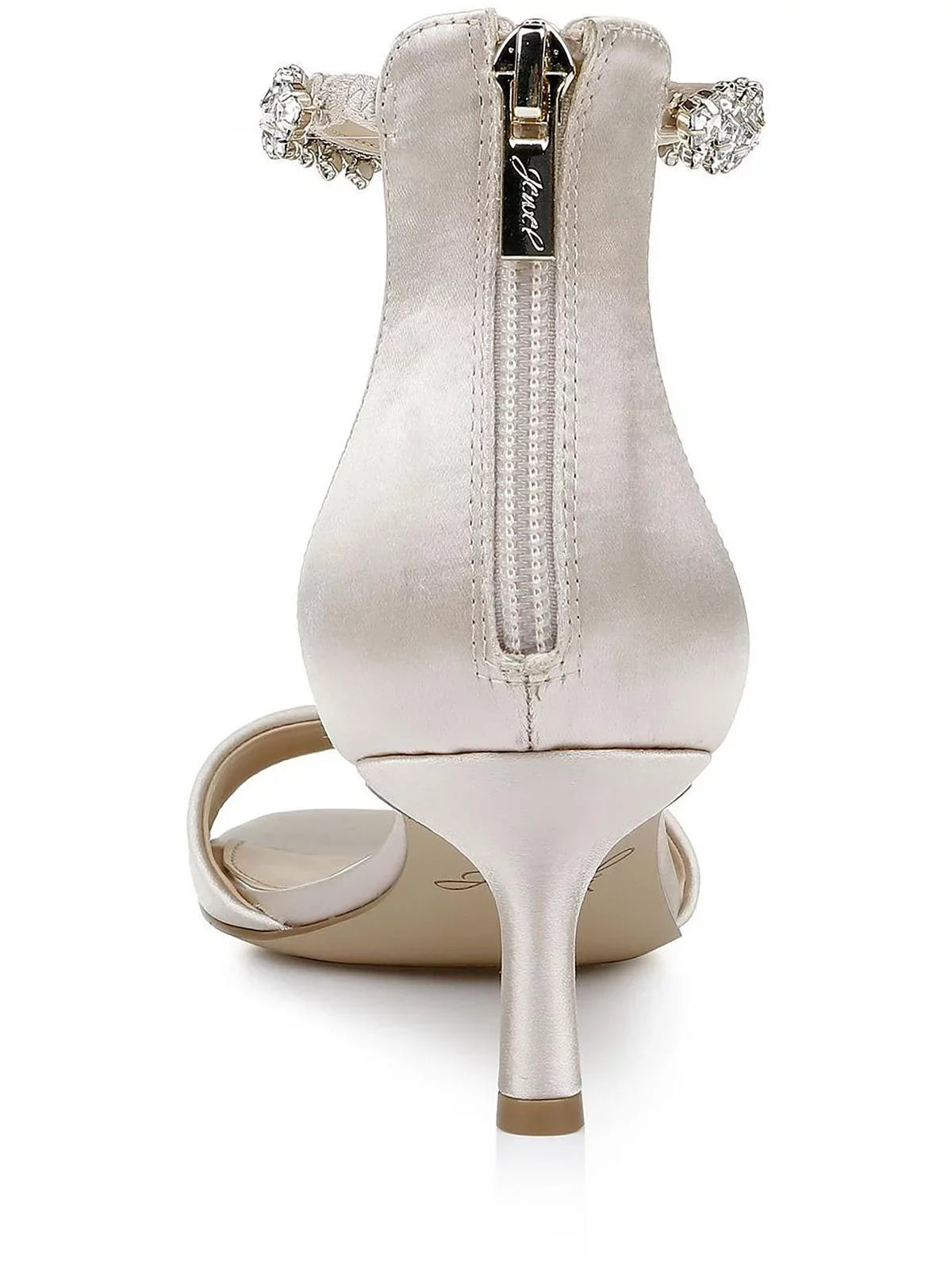 Jewel Badgley Mischka Womens Lorraine Dressy Zipper Ankle Strap