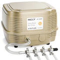 INCLY 7W Aquarium Air Pump 245 Gallon with 4 Adjustable Filter Outlet, Commercial & Quiet Water Hydroponics Oxygen Bubbler for Fish Tank Pond Air Stone