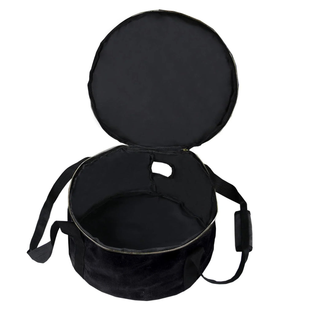 Strong Storage Bag Dutch Oven Container Cookware 12" Multipurpose Handbag Carry Bag for BBQ Camping ,Outdoor Activities ,Fishing Accessories - Black