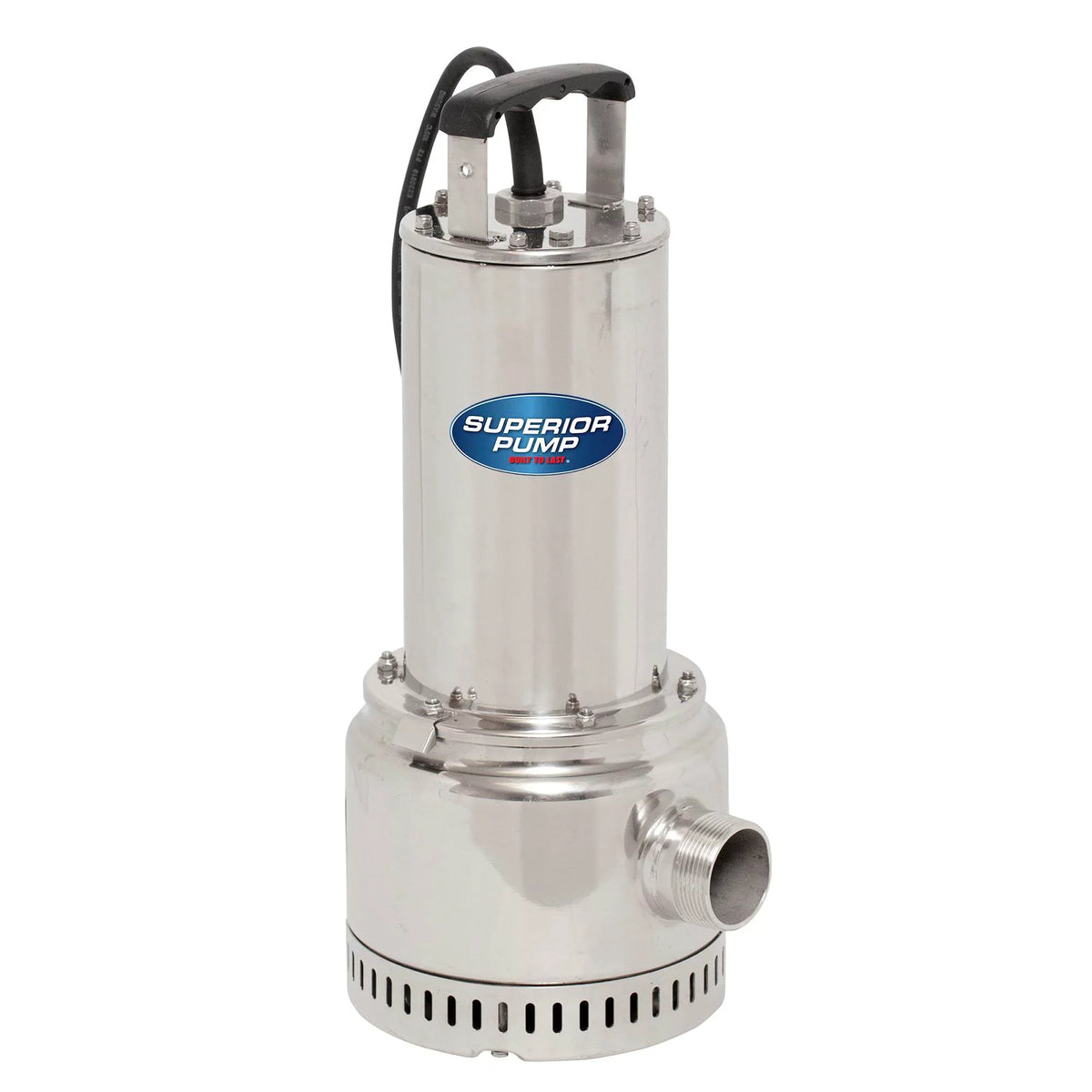 Superior Pump 91197 1 HP 1.5 Inch Side Discharge Stainless Steel Utility Pump