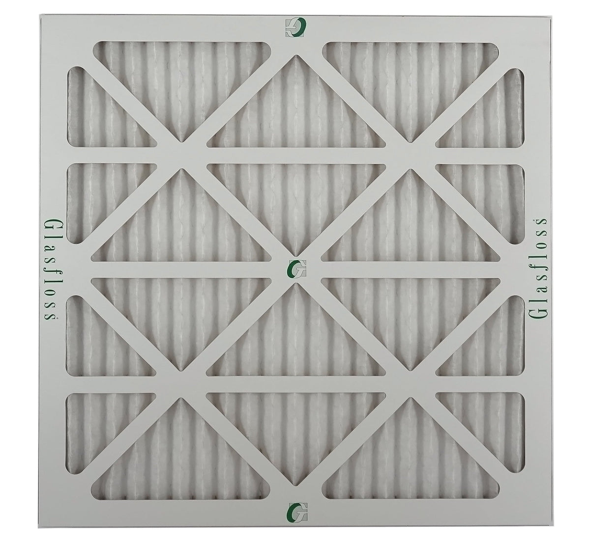 Glasfloss 18x20x1 - MERV 10 -Qty:12 - Furnace Air Filter - Made in USA (Actual Size: 17.5 x 19.5x7/8 inch)
