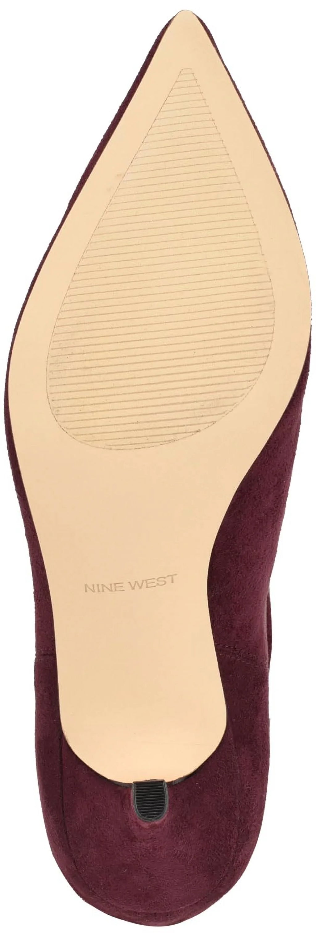 Nine West Women's Mycki Mid Calf Heeled Stiletto Boot 9, Wine 600