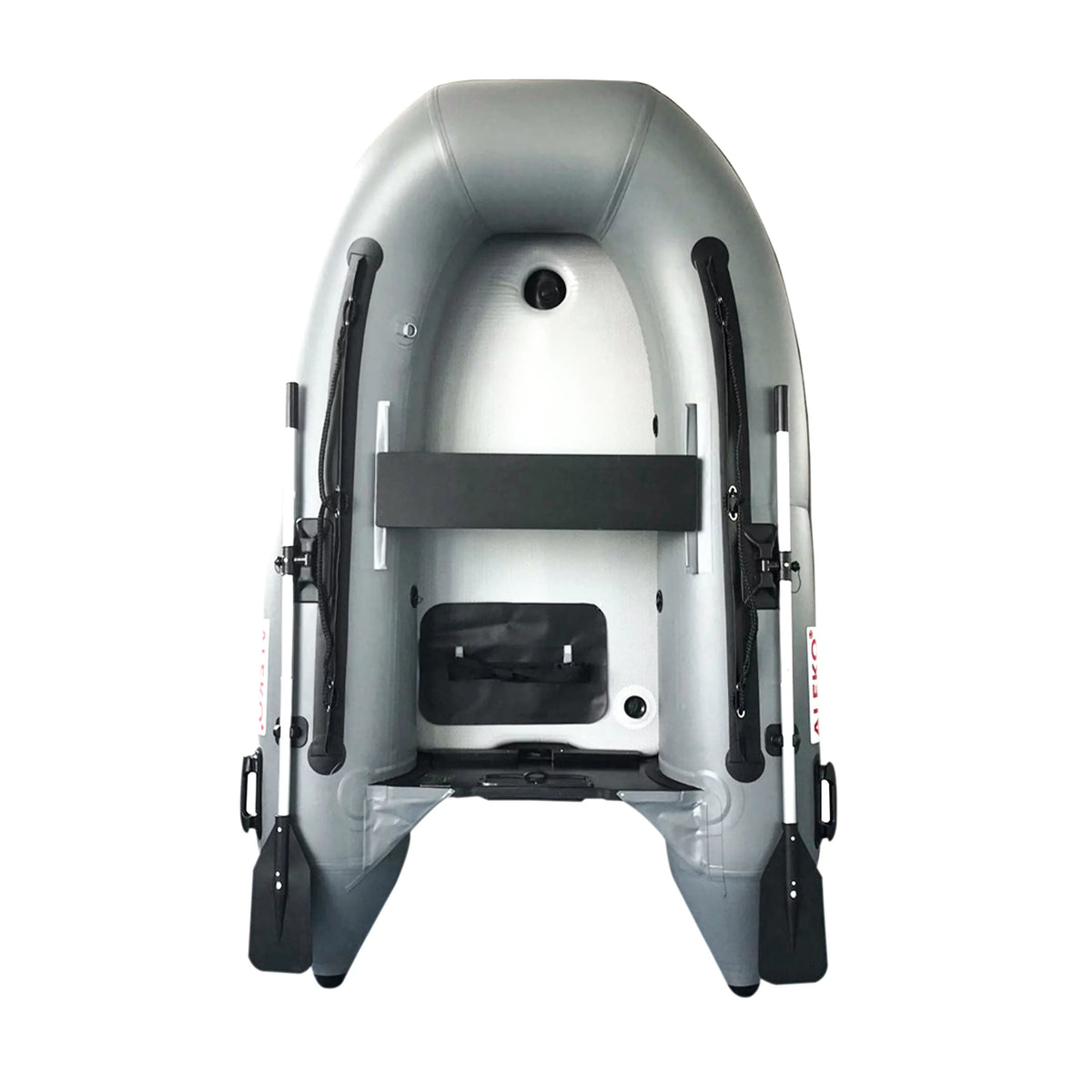 ALEKO Inflatable Air Floor Fishing Watercraft - 8.4 Foot - Gray
