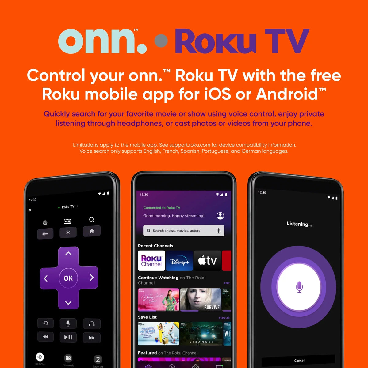 onn. 43” Class FHD (1080P) LED Roku Smart TV (100069992)