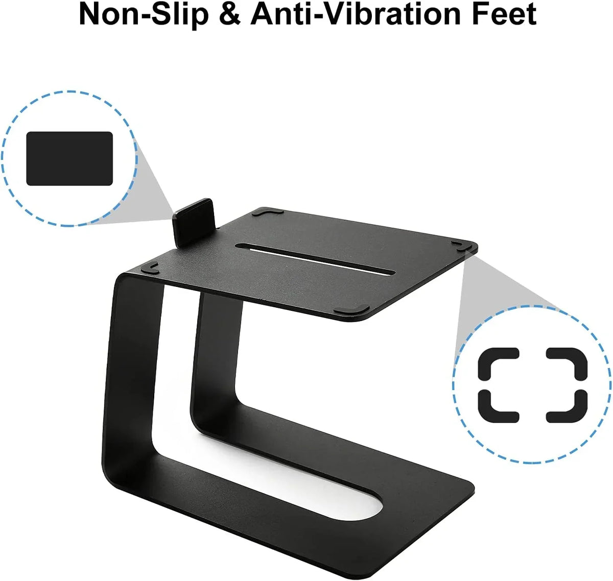 Desktop Speaker Stands, Studio Monitor Speaker Stand for Small & Medium Bookshelf Computer Speakers, Vibration Damping