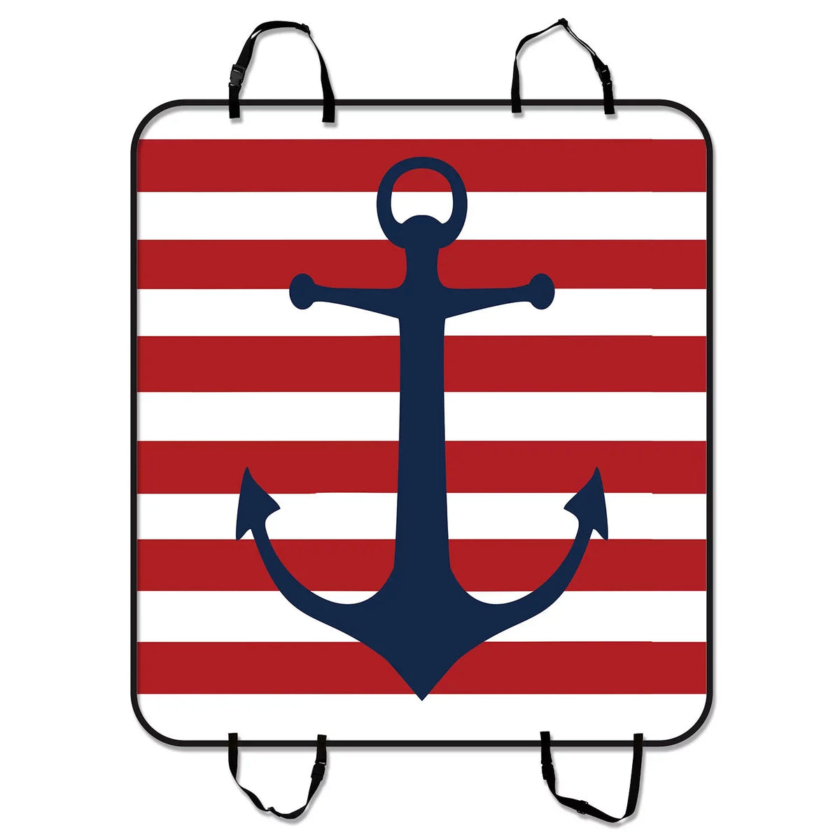 GCKG Red Anchor Pet Car Seat Shield Anchor Pet Car Seat Shield Dog Car Seat Mat Hammock Cargo Mat Trunk Mat For Cars Trucks and SUV 54x60 inches