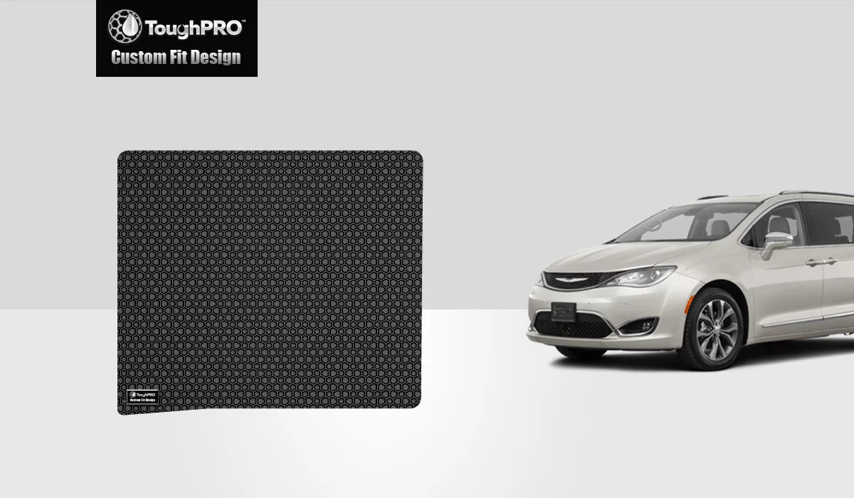 ToughPRO - Cargo Mat Fitting with CHRYSLER Pacifica - All Condition Heavy Duty (Made in USA) - Black Rubber - 2005