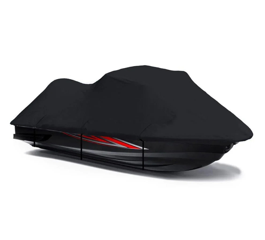 BLACK 600 DENIER JetSki Coating Fitting for Kawasaki ULTRA 150 130 DI 1998 1999 2000 2001 2002 2003 2004 2005 Jet Ski Watercraft Shield 2 Seater