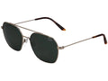 Jaguar 37595 Sunglasses, Black-Green, Nano Lenses, 57-17-145
