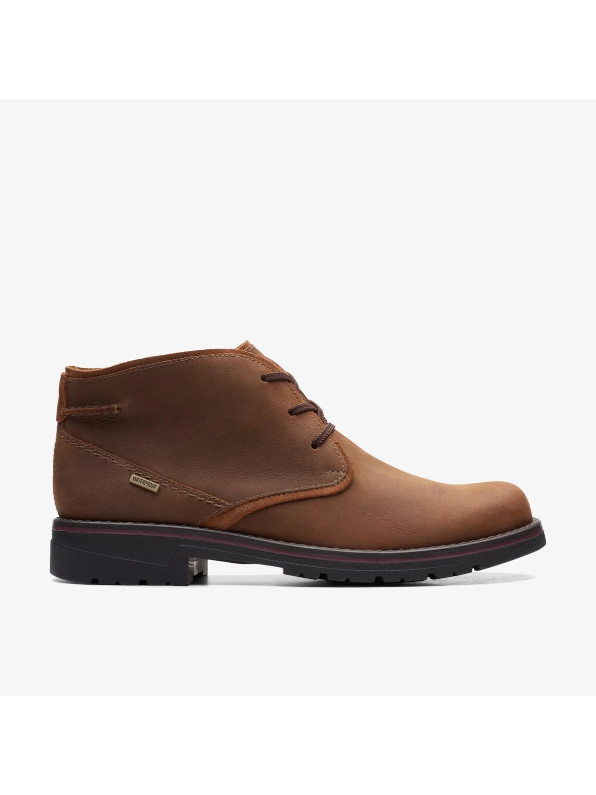 COLLECTION BY CLARKS Mens Brown Water Impervious Cushioned Removable Insole Morris Peak Round Toe Lace-Up Chukka Boots 10 W