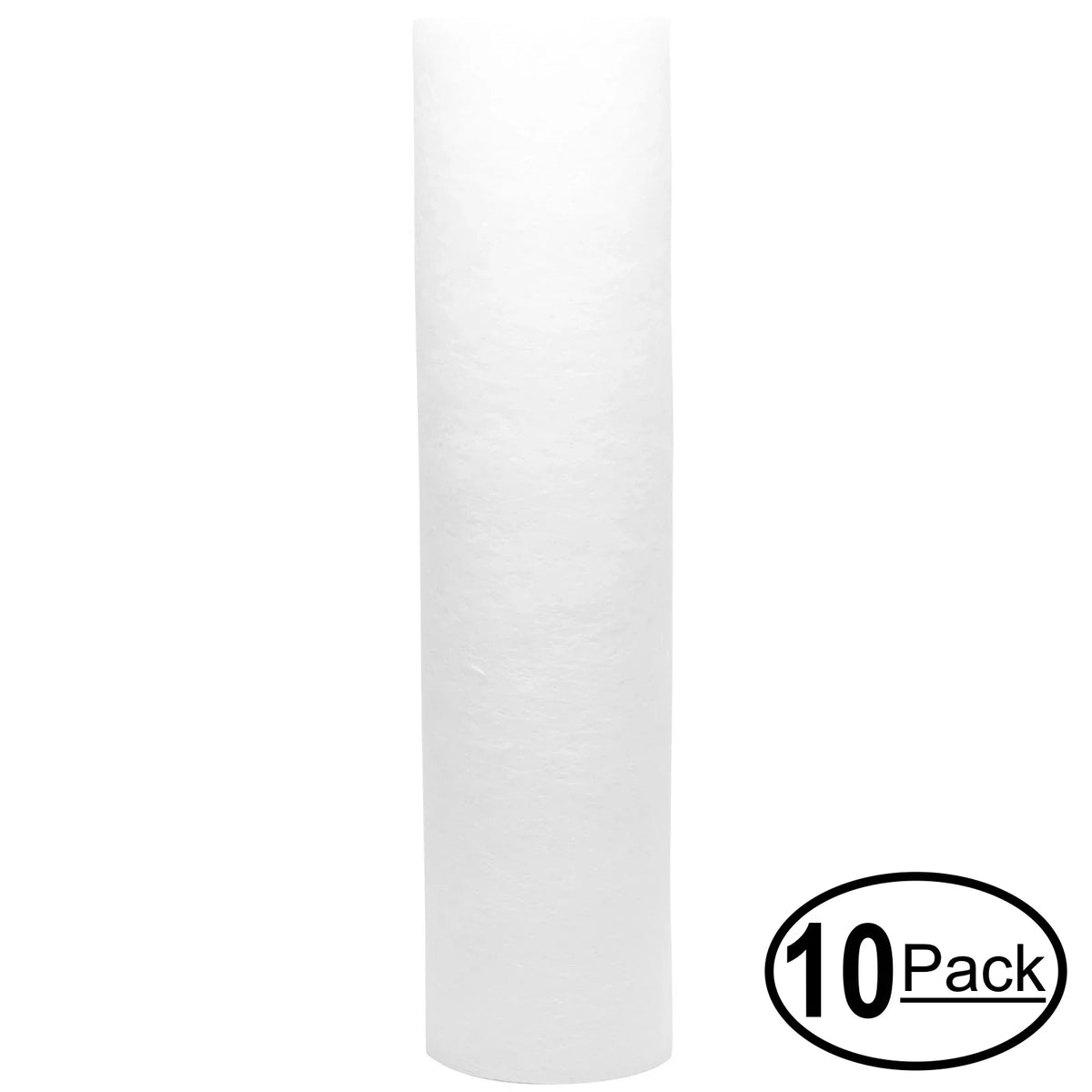 10-Pack Replacement for Flow Pur ADWU-S Polypropylene Sediment Filter - Universal 10-inch 5-Micron Cartridge for Flow Pur Single canister Under Counter Drinking Water Units - Denali Pure Brand