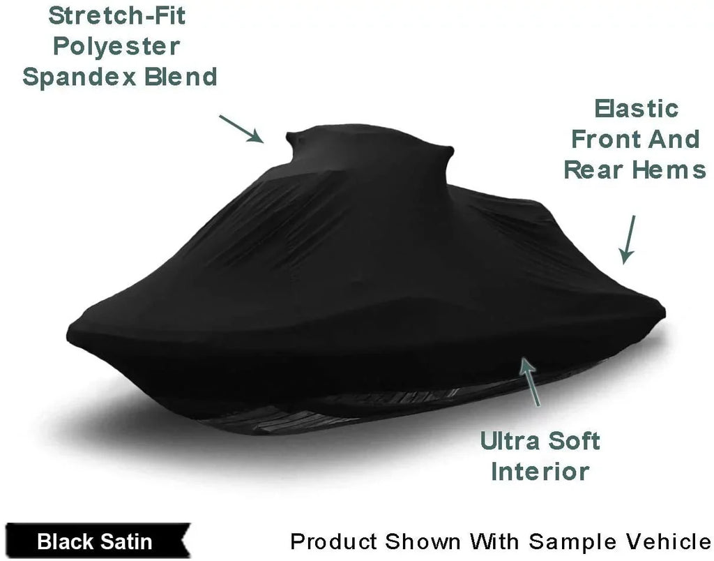 Indoor Jet Ski Coating for SEA DOO GTI Limited 155 2011-2019 - Black Satin - Ultra Soft & Stretchy - Protects from Dust & Dings Inside! Includes Storage Bag - Indoor ONLY