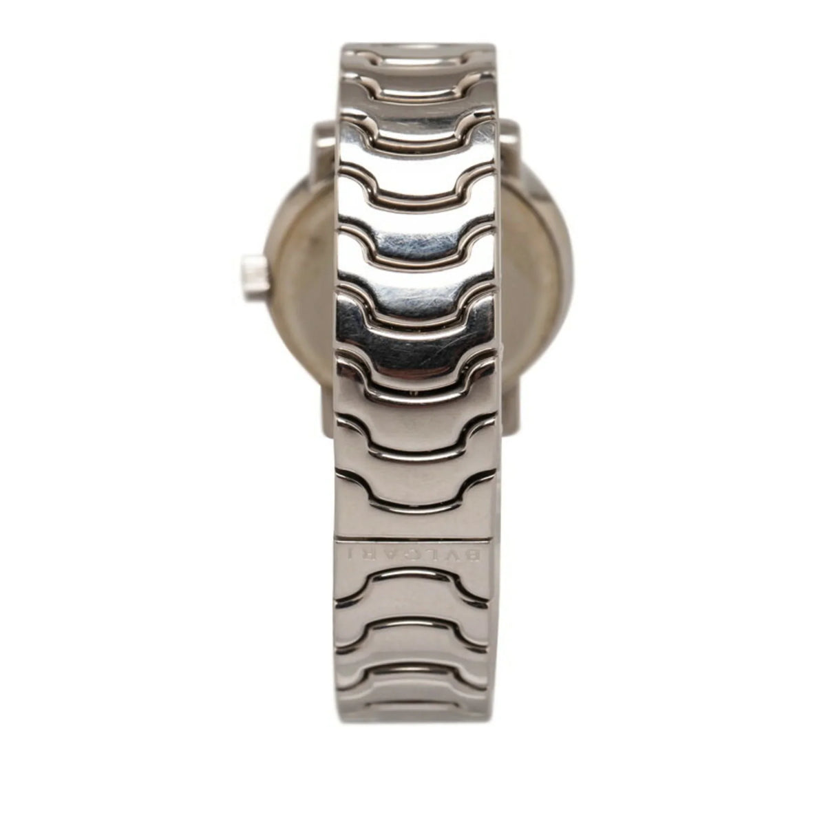 Pre-Owned Bvlgari Solo Tempo Watch ST29S Quartz Black Dial Stainless Steel Ladies BVLGARI (Good)