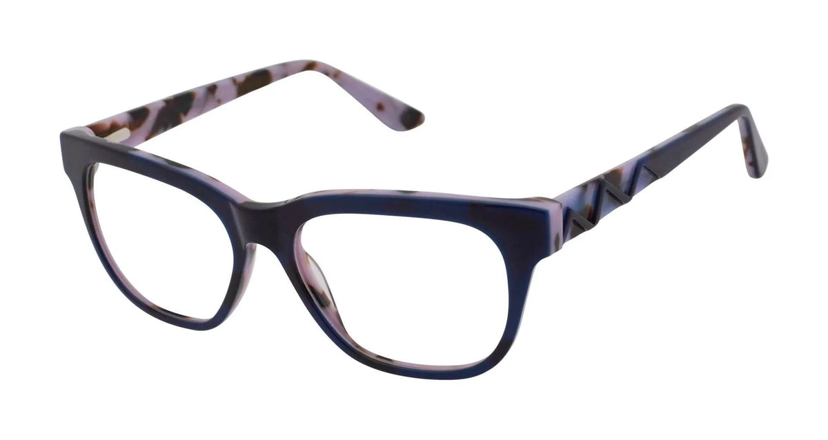NEW GX by GWEN STEFANI GX044 Navy & Purple KAIRI Eyeglasses 52mm with GX Case