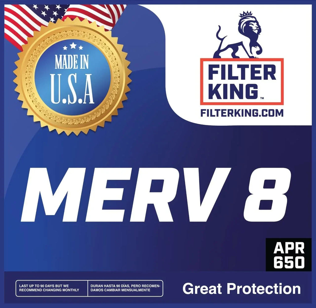 Filter King 36.5x23x1 Air Filter | 4-PACK | MERV 8 HVAC Pleated A/C Furnace Filters | MADE IN USA | Actual Size: 36.5 x 23 x .75"