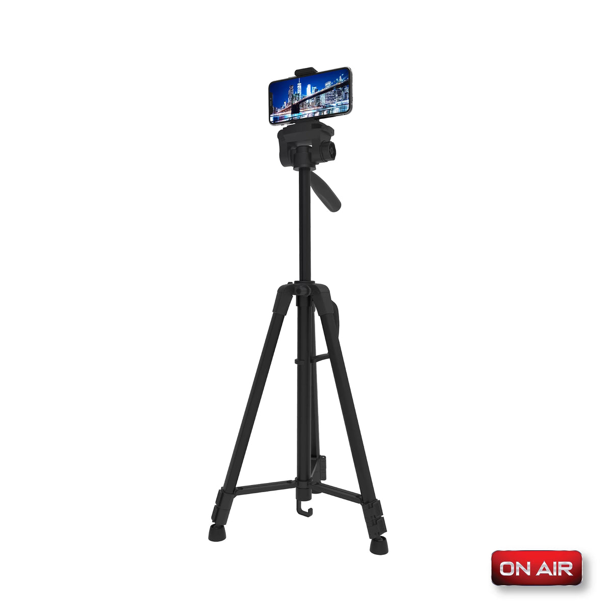 On Air Pro Stand - Lightweight 57” Aluminum Tripod W/ Carry Bag & Mounting Screws for Phone/Camera