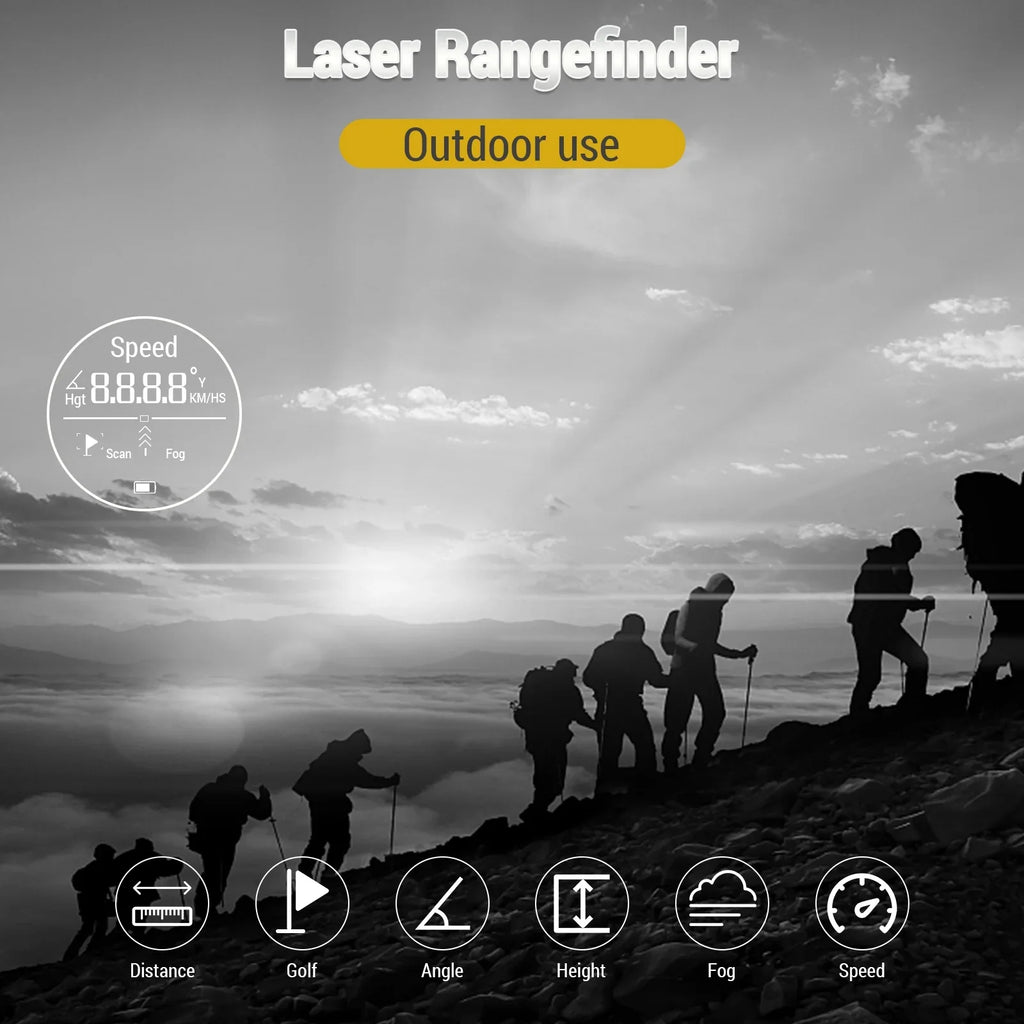 moobody Digital Measurement Rangefinders, Monocular Telescope with 600M / 800M / 1000M , Perfect for