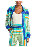 Jonathan Simkhai Womens Samson Silk Blend Shirt Protection