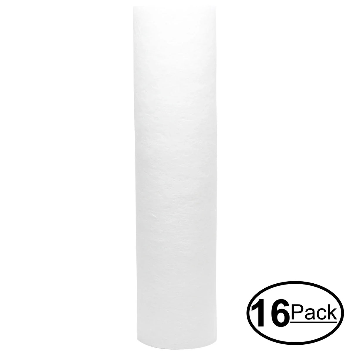 16-Pack Replacement for MaxWater 102065 Polypropylene Sediment Filter - Universal 10-inch 5-Micron Cartridge for MaxWater Two stage counter top water filter purifier - Denali Pure Brand