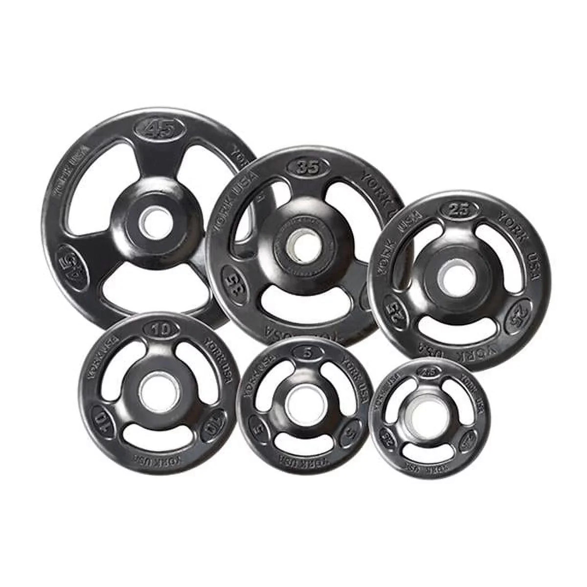 Grip Steel Composite Olympic Iron Plate- Black - 5 lbs