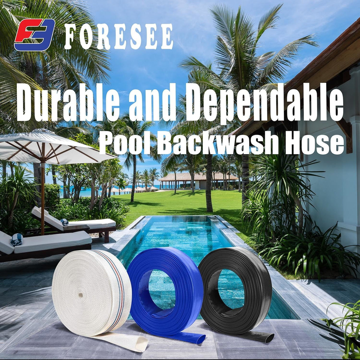 Pool Backwash Discharge Hose - Reliable and Strong choice for pool maintenance!