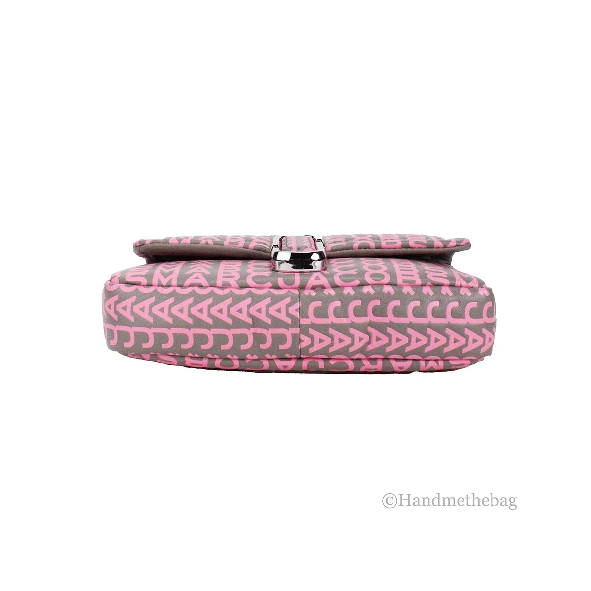 Marc Jacobs Neon Pink The Monogram Leather J Marc Mini Shoulder Bag Crossbody