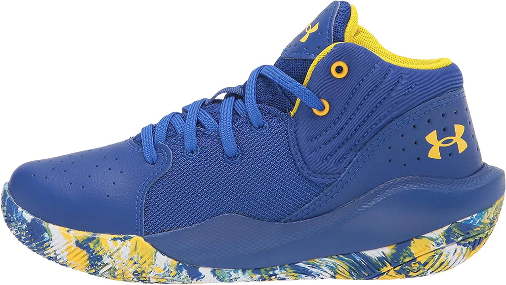 Under Armour Unisex-Child Pre-School Jet 21 Basketball Shoe Little Kid 4-8 Years 12 Little Kid Royal 400/White