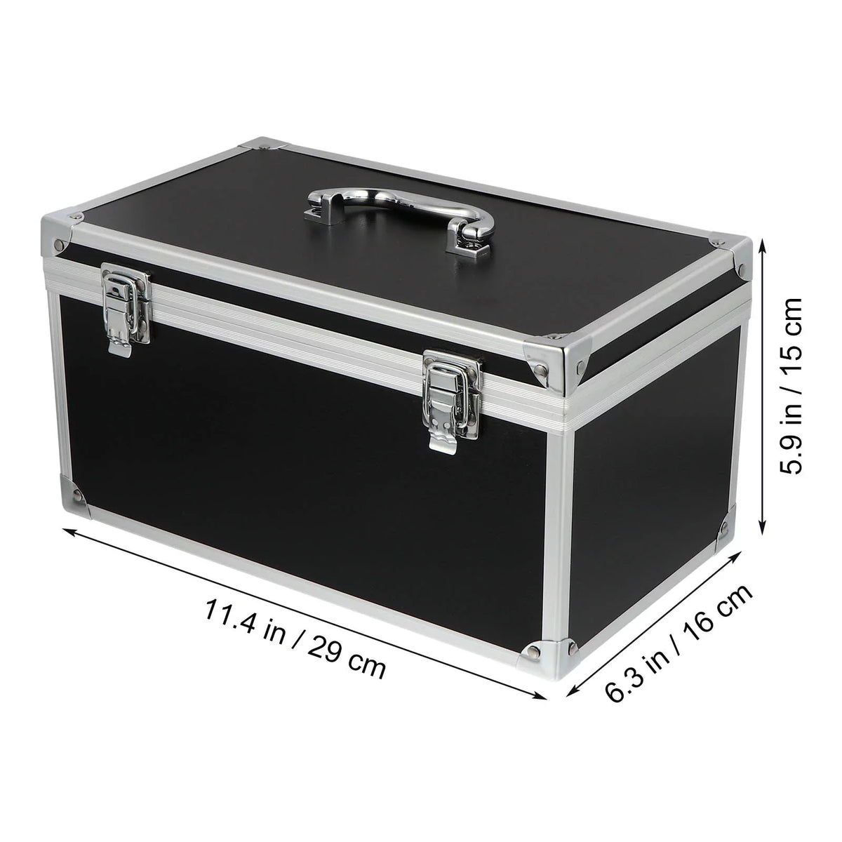 Homemaxs Case Hard Box Tool Camera Shell Briefcase Portable Carrying Equipment Shockproof Aluminum Safety Audio Household