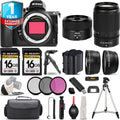Nikon Z5 Mirrorless Camera with 50-250mm f/4.5-6.3 VR Lens + 28mm f/2.8 Lens + 3 PC Filter Set + 32GB- Kit