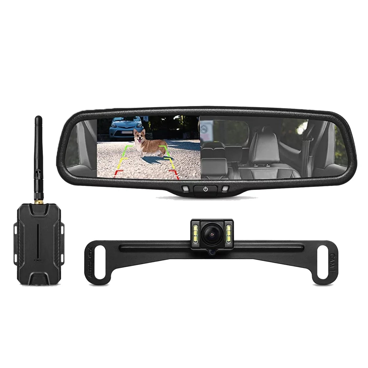 AUTO-VOX T1400 Upgrade OEM Look Wireless Backup Camera for Car/Trucks, No Wiring, No Interference, IP 68 Waterproof Super Night Vision Back Up Camera