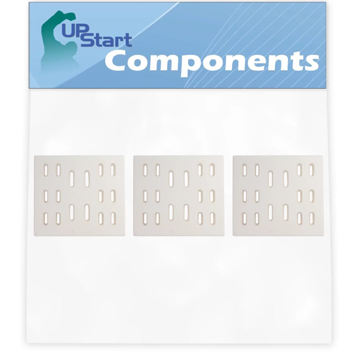 3-Pack BBQ Grill Heat Shield Plate Tent Replacement Parts for Sams Bakers & Chefs 608SB - Fitting Barbeque Ceramic Flame Tamer, Guard, Deflector, Flavorizer Bar, Vaporizer Bar, Burner Protection 8"