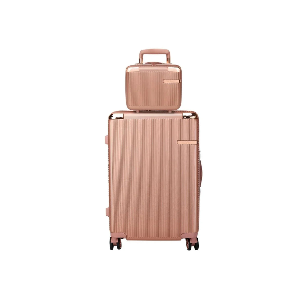 MKF Collection Tulum 2 Piece Luggage Set with Spinner Wheels and Expandable Handles by Mia K.