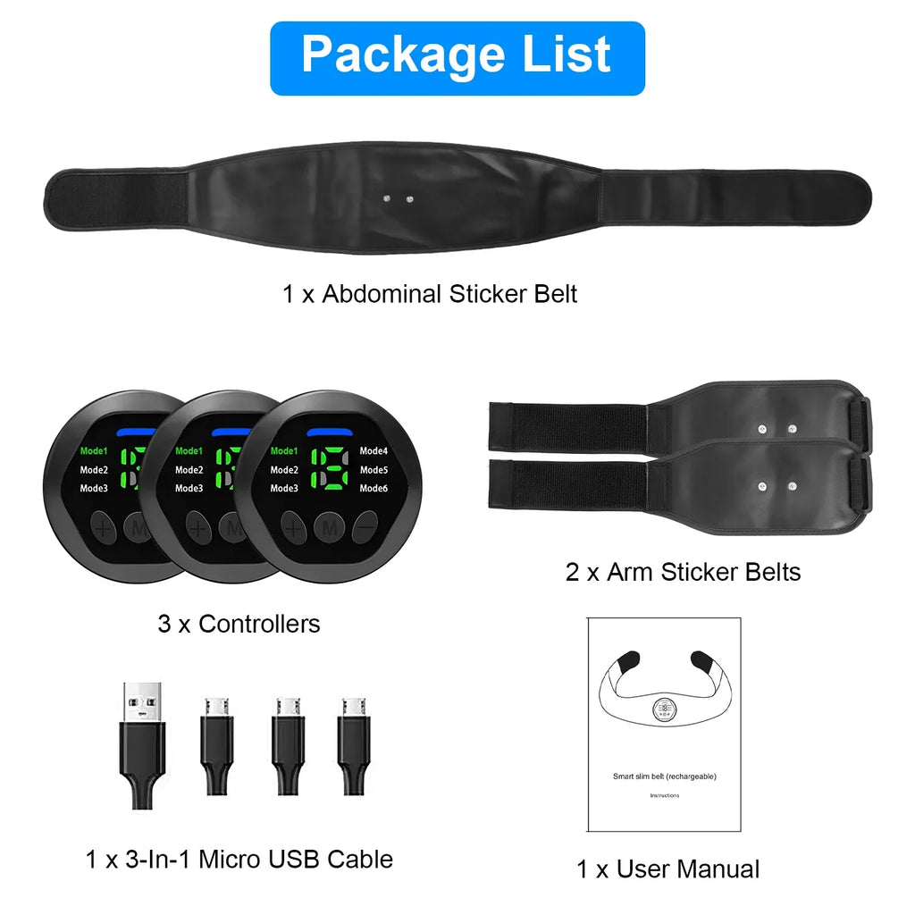 Abdominal Muscle Stimulator iMounTEK ABS Training Fitness Equipment with 6 Modes 18 Intensity Levels Home Office