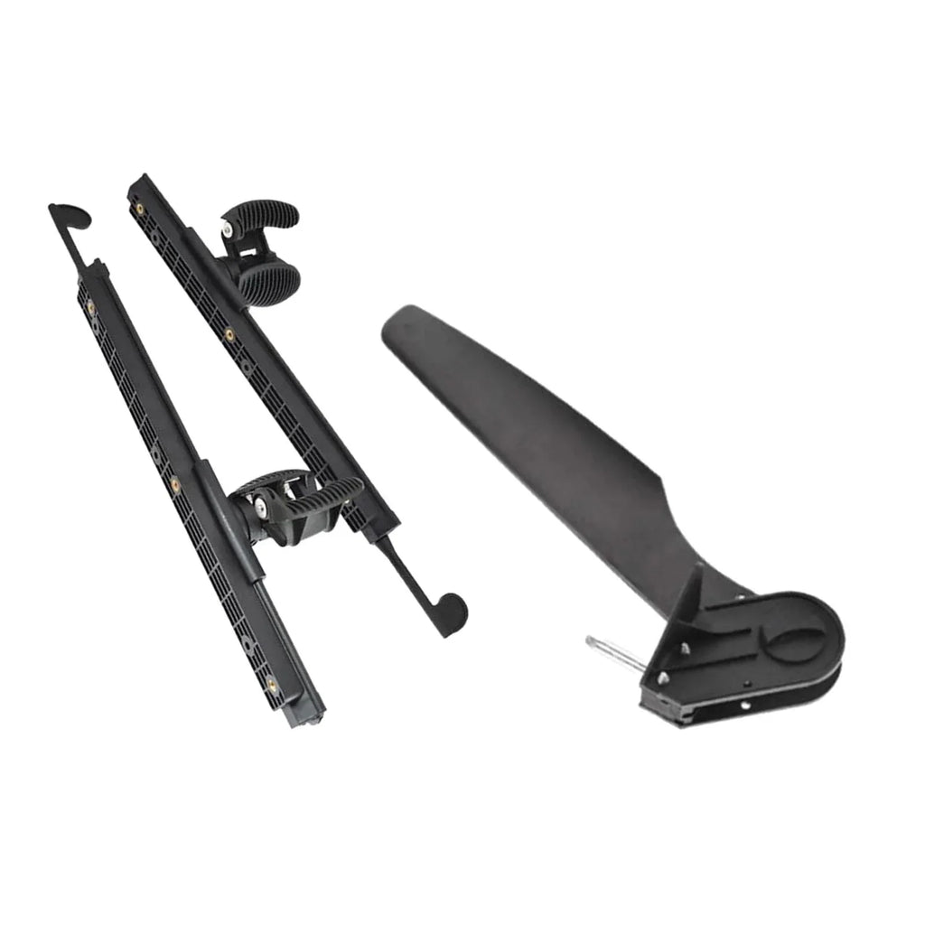 Tnarru Kayak Rudder Kayak Foot Pegs Watercraft Tail Watercraft Rudder with Foot Brace Pedals for Fishing Watercraft Canoeing Marine Accessories