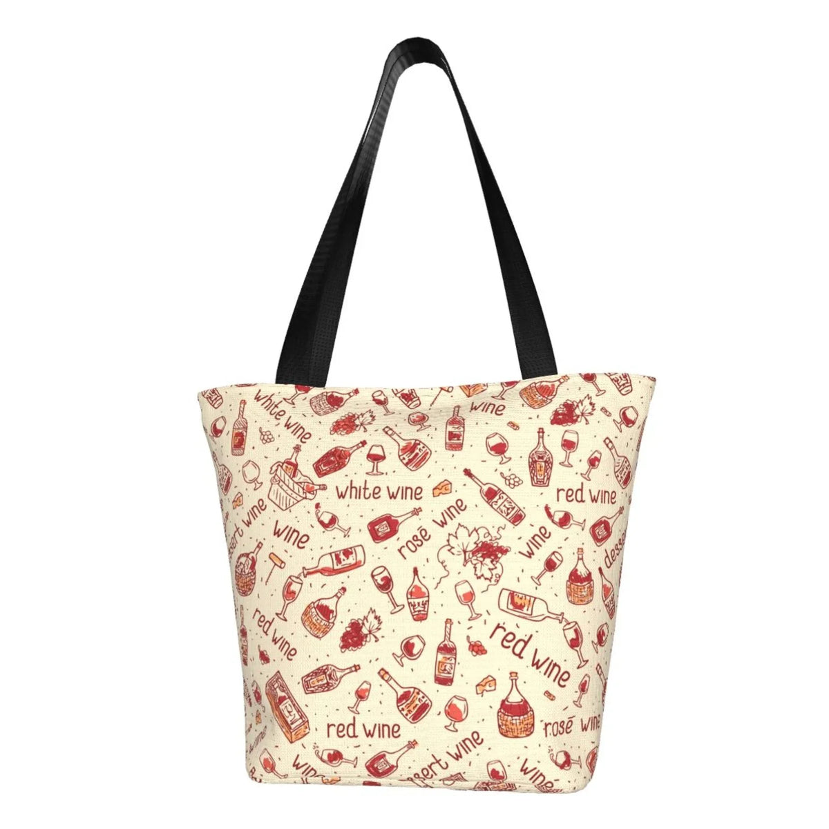 Lukts Red Wine Tote Bag,Shoulder Bag Women'S Hobos Handbags Large Capacity Shopping Bag