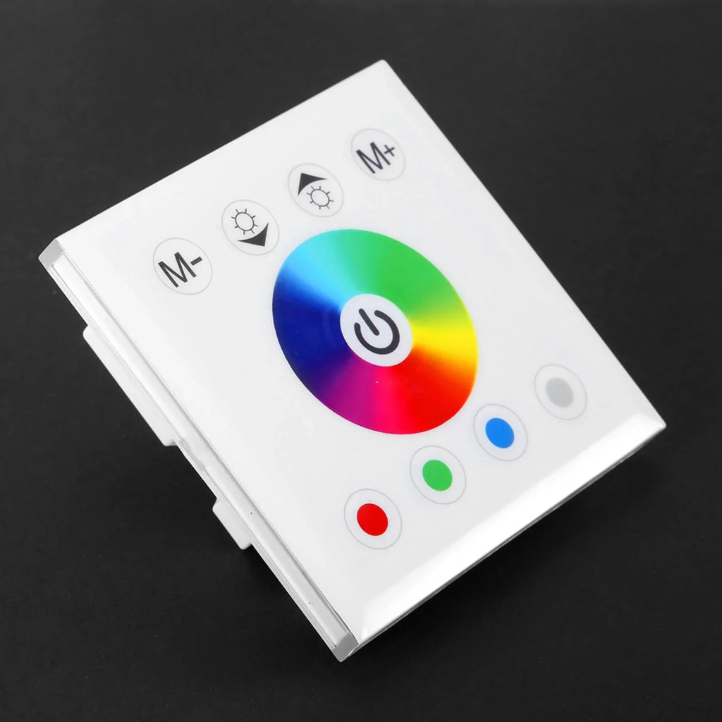 Kathlen Touch Panel Controller - Wall Mounted Colorful RGBW LED Touch Panel Controller Dimmer Switch for LED Strip Light(White)
