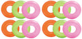 Intex Colorful Transparent Inflatable Swimming Pool Tube Raft (12-Pack)| 59260EP